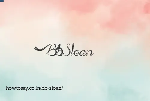 Bb Sloan