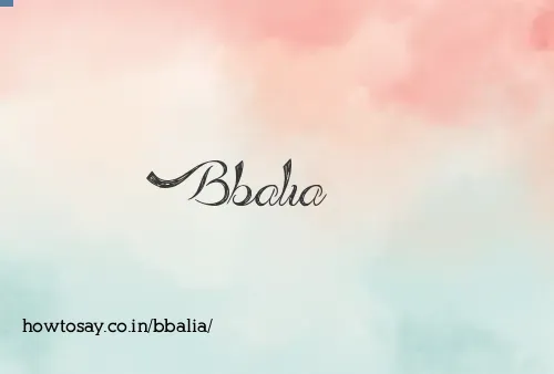 Bbalia