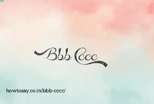 Bbb Cccc