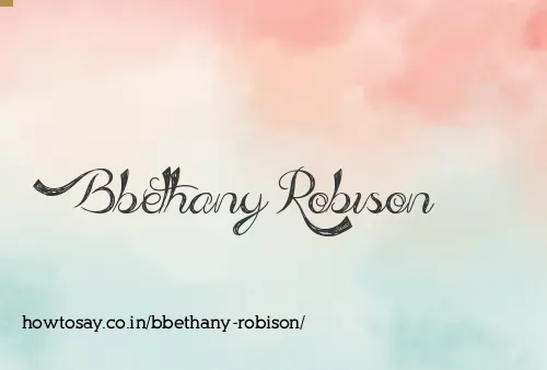 Bbethany Robison