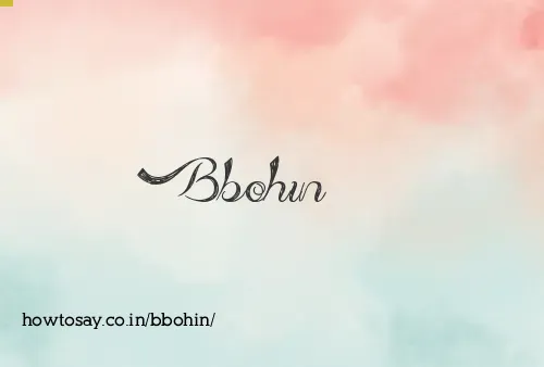 Bbohin