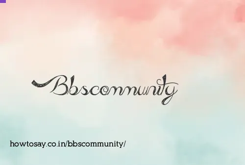 Bbscommunity