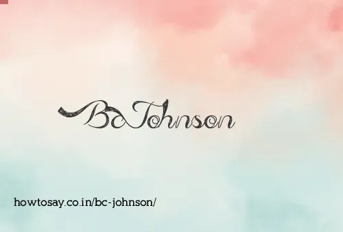 Bc Johnson