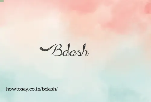 Bdash