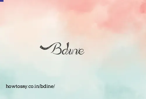 Bdine