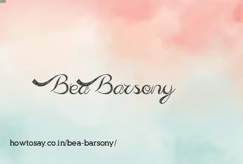 Bea Barsony