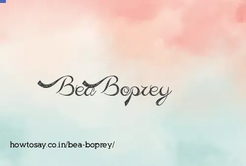 Bea Boprey