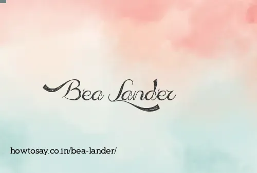 Bea Lander