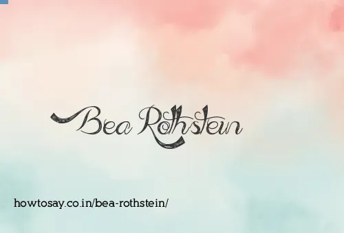 Bea Rothstein