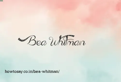 Bea Whitman