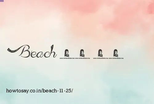 Beach 11 25