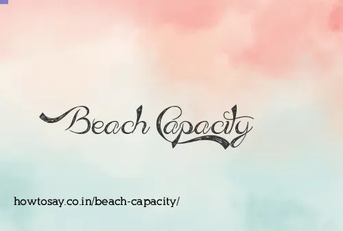 Beach Capacity