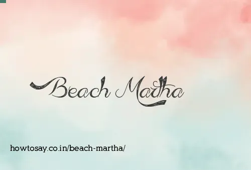 Beach Martha