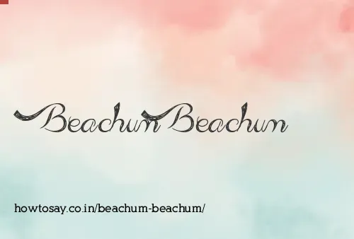 Beachum Beachum