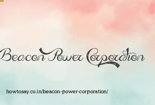 Beacon Power Corporation