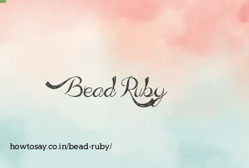 Bead Ruby