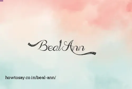 Beal Ann