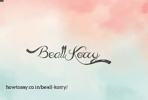 Beall Korry