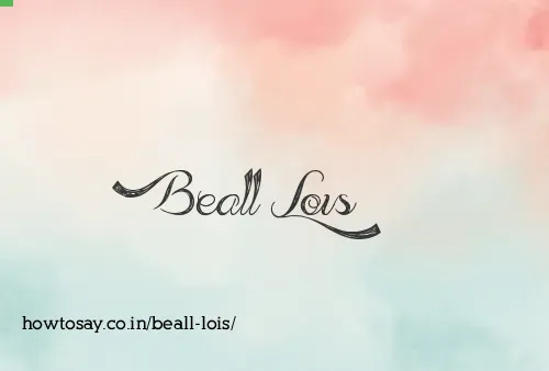 Beall Lois