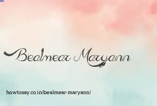 Bealmear Maryann