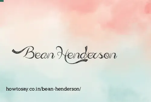 Bean Henderson