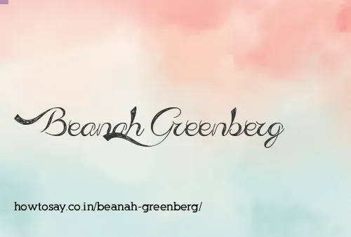 Beanah Greenberg