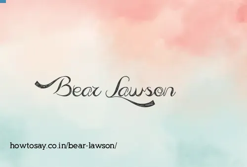 Bear Lawson