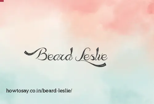 Beard Leslie