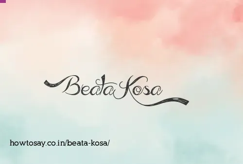 Beata Kosa