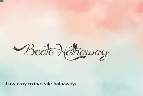Beate Hathaway
