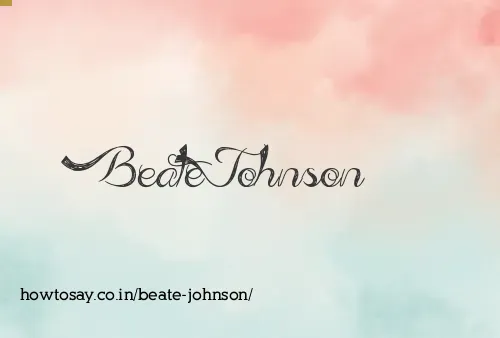 Beate Johnson