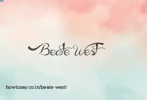 Beate West