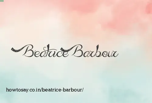 Beatrice Barbour