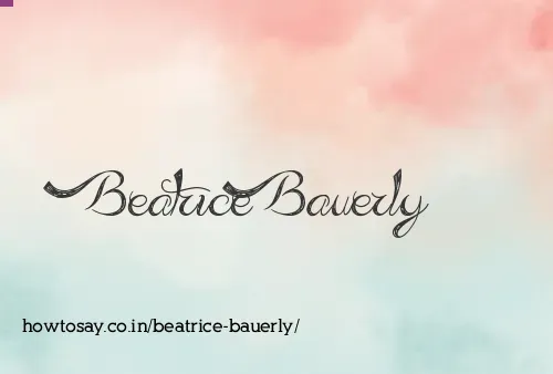Beatrice Bauerly