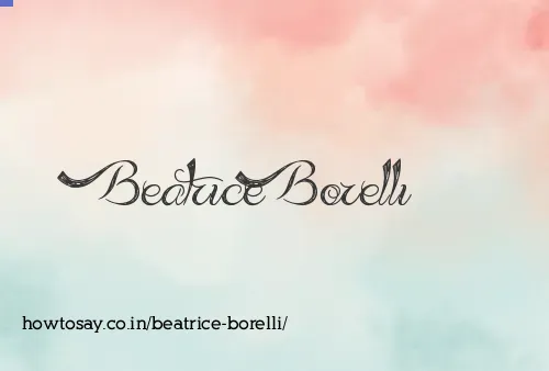 Beatrice Borelli