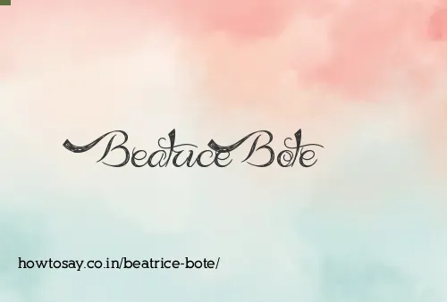 Beatrice Bote