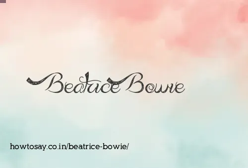 Beatrice Bowie