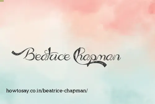 Beatrice Chapman