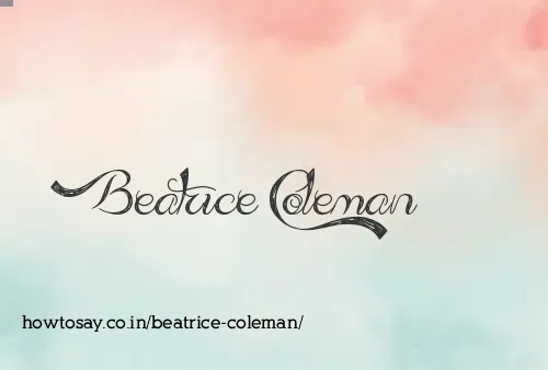 Beatrice Coleman