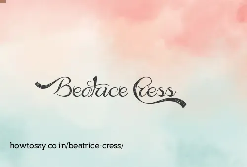 Beatrice Cress
