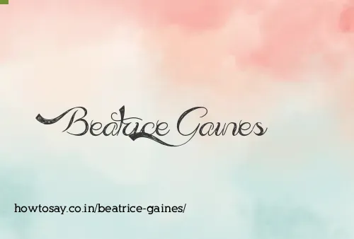 Beatrice Gaines