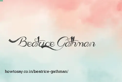 Beatrice Gathman