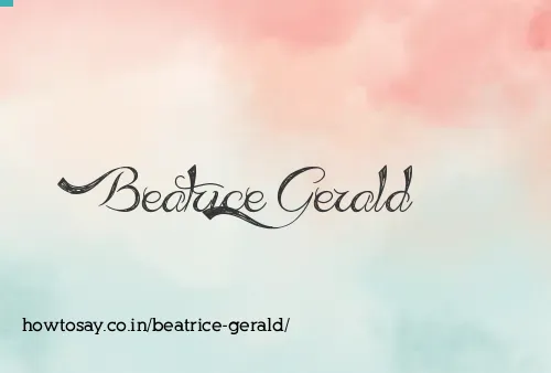 Beatrice Gerald