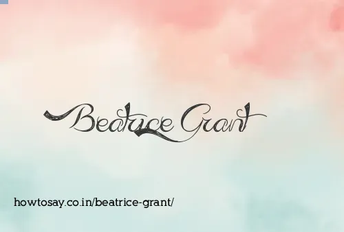 Beatrice Grant