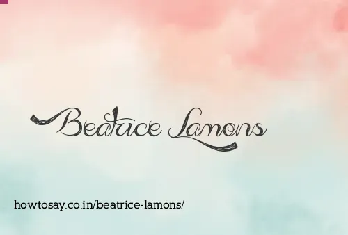 Beatrice Lamons