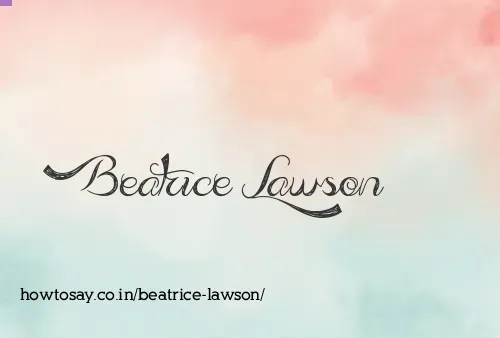 Beatrice Lawson