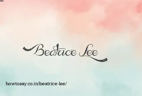Beatrice Lee