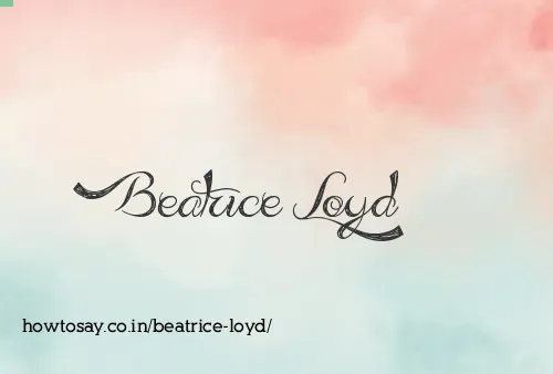 Beatrice Loyd