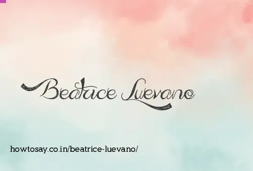 Beatrice Luevano