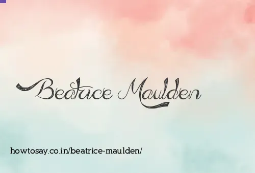 Beatrice Maulden